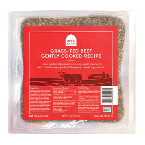 Open Farm Grass-Fed Beef Gently Cooked Dog Food 96oz Poudre Pet & Feed Supply